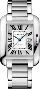 Cartier Tank Anglaise Steel Replica Watches for Men