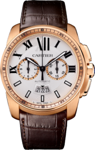 Men’s Pink Gold Calibre de Cartier Chronograph Replica Watches