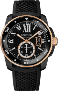 Pink Gold Calibre De Cartier Drive Replica Watches