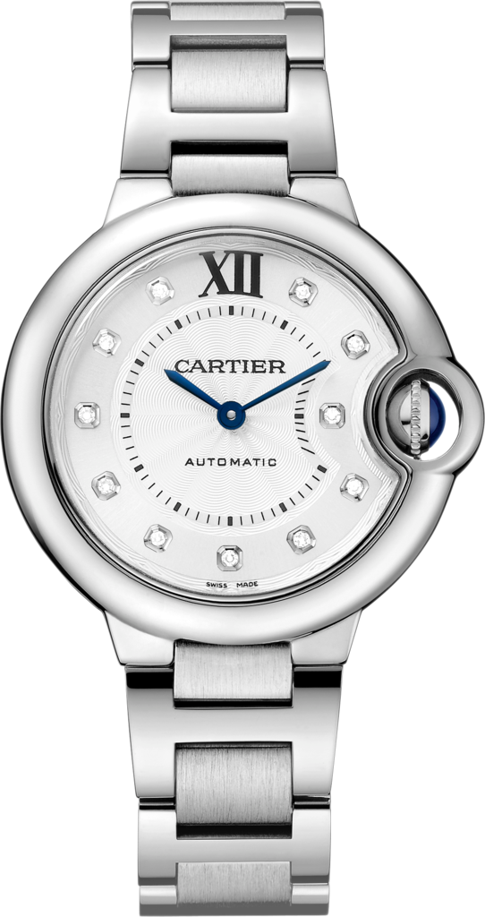 Replica Ballon Bleu De Cartier Watches With Diamond Hour Markers