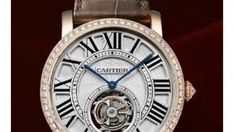 Rotonde De Cartier HPI00593 Replica Noble Watches UK With Rose Gold Cases Of Top Quality