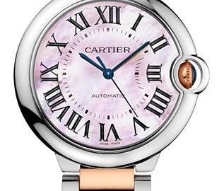 Julia Roberts Adored Delicate Pink Dials Fake Ballon Bleu De Cartier W2BB0011 Watches