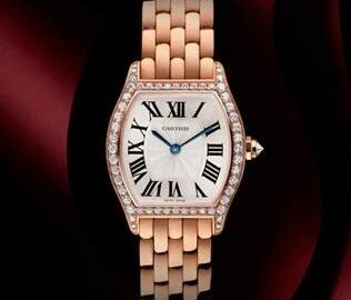Diamond Bezels Form Two Brilliant UK Cartier Tortue Replica Watches For Women