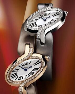 Hot duplication watches are shown with rose gold and white gold forms.