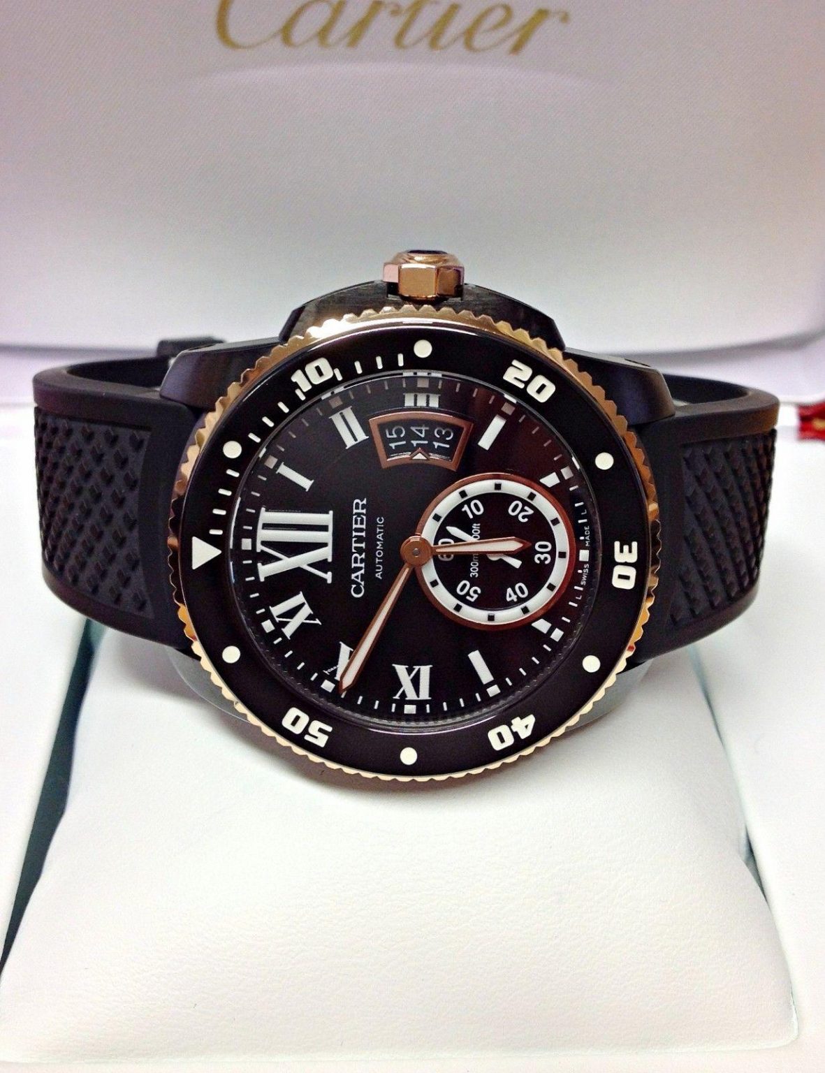 calibre de cartier 42 mm chronograph stainless steel calibre de cartier 42 mm chronograph stainless steel
