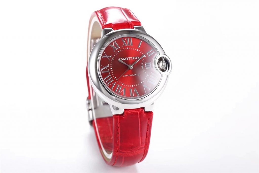 The red Ballon Bleu de Cartier is good choice for women.