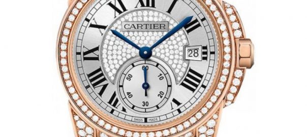 UK 1:1 Best Calibre De Cartier WF100015 Replica Watches With Diamonds For Men