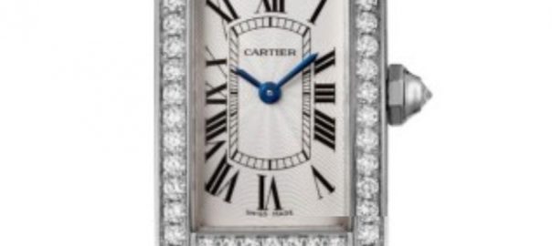 The 18k white gold fake watch has a white dial.