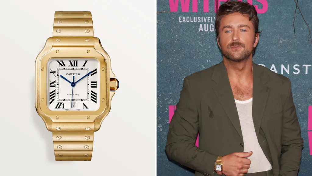 Three Different Watches From The UK Luxury Replica Cartier Santos Collection